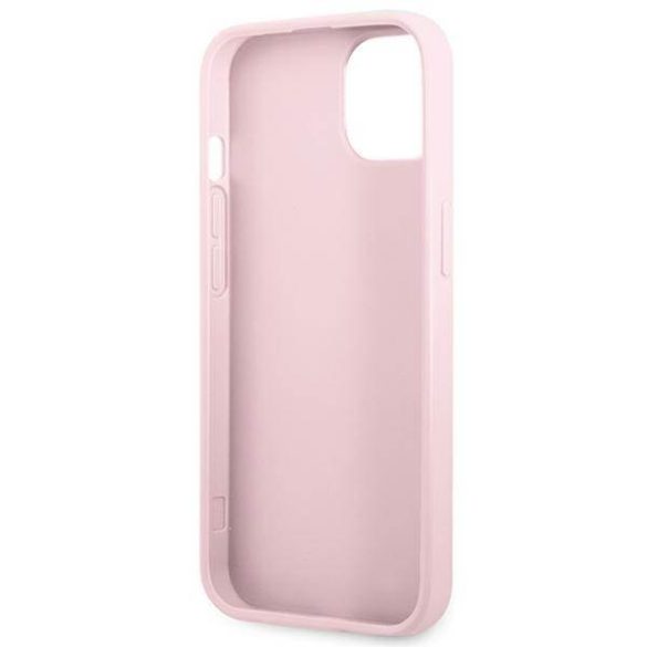 Guess GUHCP13MPSASBPU iPhone 13 6.1" lila szafiano beleégetett logó és fém logó tok