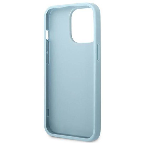 Guess GUHCP13LPS4MB iPhone 13 Pro / 13 6,1" kék Saffiano 4G kis fém logós keménytok
