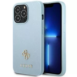   Guess GUHCP13XPS4MB iPhone 13 Pro Max 6,7" kék Saffiano 4G kis fém logós keménytok