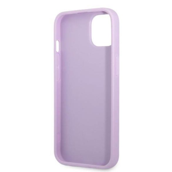 Guess GUHCP13SPS4MU iPhone 13 mini 5,4" lila Saffiano 4G kis fém logós keménytok