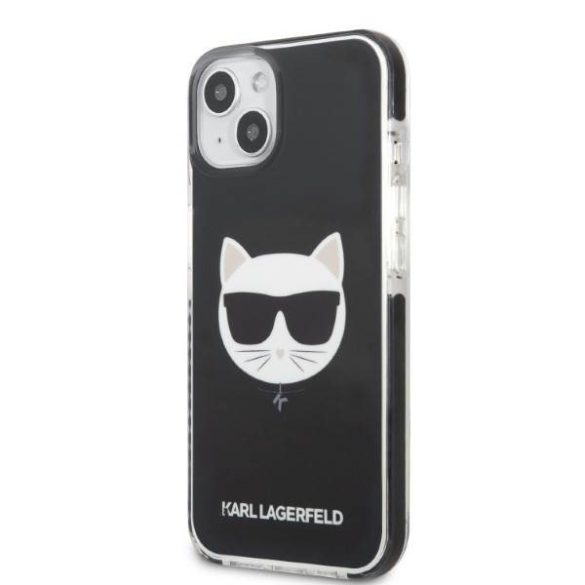 Karl Lagerfeld KLHCP13STPECK iPhone 13 mini 5,4" keménytok fekete Choupette fej tok