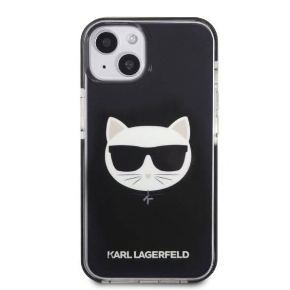 Karl Lagerfeld KLHCP13STPECK iPhone 13 mini 5,4" keménytok fekete Choupette fej tok