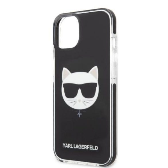 Karl Lagerfeld KLHCP13STPECK iPhone 13 mini 5,4" keménytok fekete Choupette fej tok