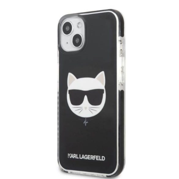Karl Lagerfeld KLHCP13MTPECK iPhone 13 / 14 / 15 6,1" keménytok fekete Choupette Head