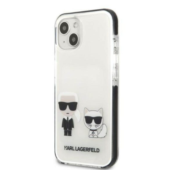 Karl Lagerfeld KLHCP13MTPEKCW iPhone 13 / 14 / 15 6,1" keménytok fehér Karl&Choupette