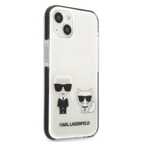 Karl Lagerfeld KLHCP13MTPEKCW iPhone 13 / 14 / 15 6,1" keménytok fehér Karl&Choupette