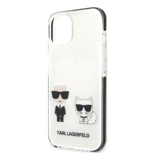 Karl Lagerfeld KLHCP13MTPEKCW iPhone 13 / 14 / 15 6,1" keménytok fehér Karl&Choupette