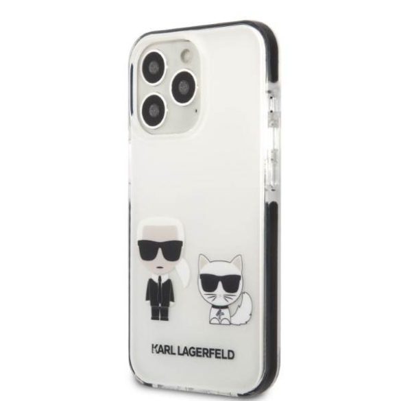 Karl Lagerfeld KLHCP13LTPEKCW iPhone 13 Pro / 13 6,1" keménytok fehér Karl&Choupette