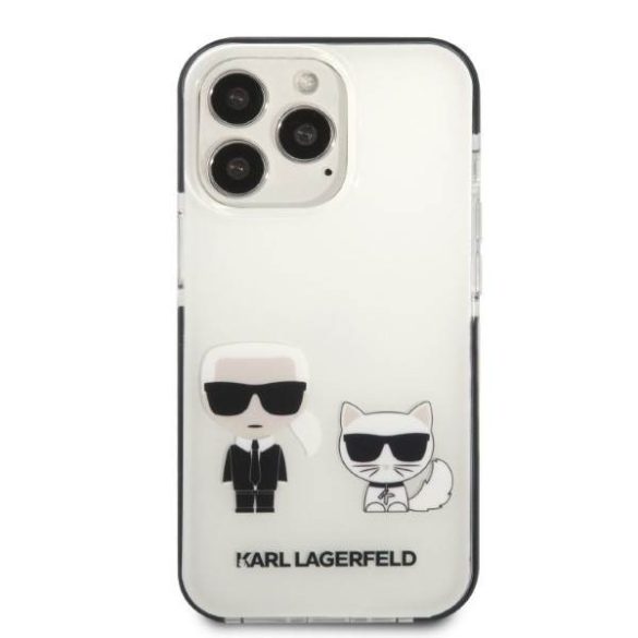 Karl Lagerfeld KLHCP13LTPEKCW iPhone 13 Pro / 13 6,1" keménytok fehér Karl&Choupette