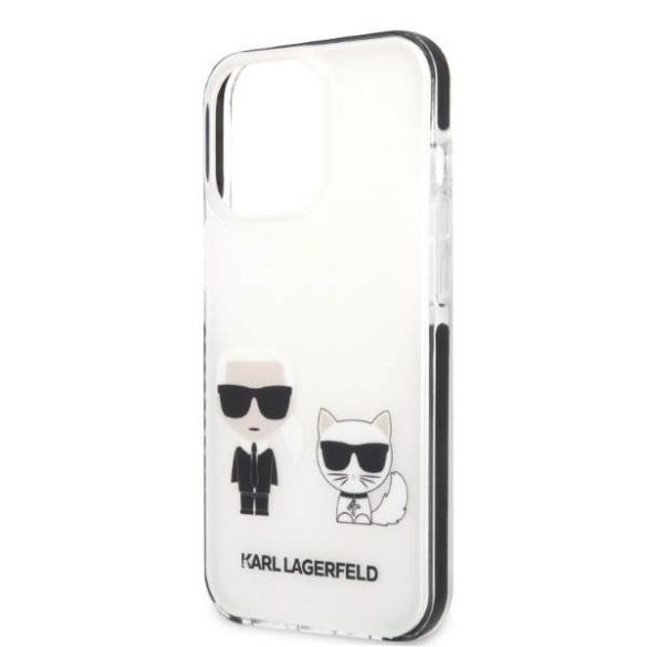 Karl Lagerfeld KLHCP13LTPEKCW iPhone 13 Pro / 13 6,1" keménytok fehér Karl&Choupette