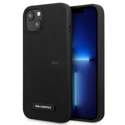   Karl Lagerfeld KLHCP13SSLMP1K iPhone 13 mini 5,4" keménytok fekete Silicone Plaque