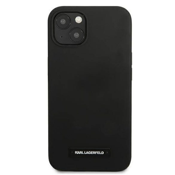 Karl Lagerfeld KLHCP13SSLMP1K iPhone 13 mini 5,4" keménytok fekete Silicone Plaque