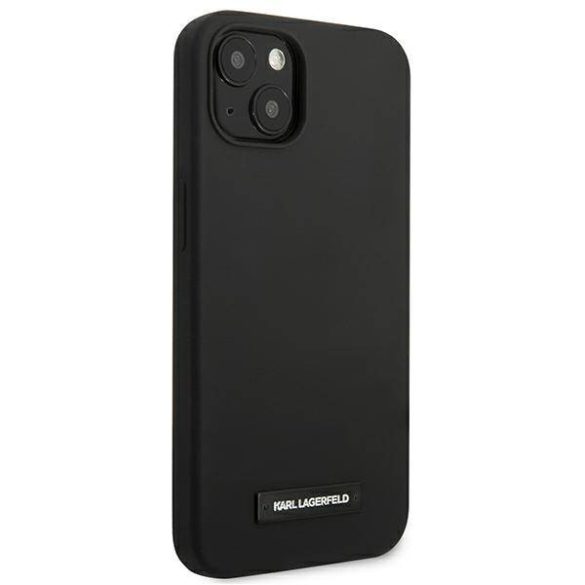 Karl Lagerfeld KLHCP13SSLMP1K iPhone 13 mini 5,4" keménytok fekete Silicone Plaque