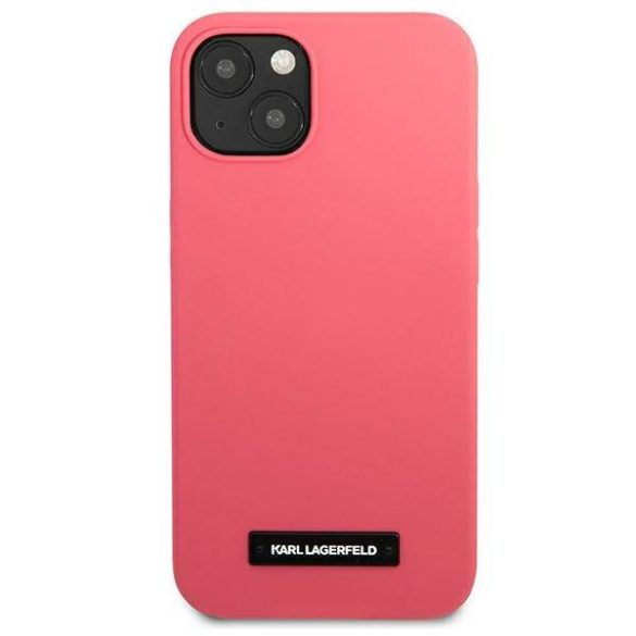 Karl Lagerfeld KLHCP13SSLMP1PI iPhone 13 mini 5,4" keménytok fukszia Silicone Plaque