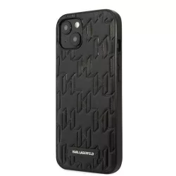   Karl Lagerfeld KLHCP13SMNMP1K iPhone 13 mini 5,4" keménytok fekete Monogram Plaque tok