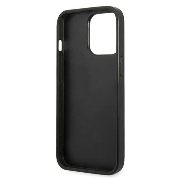 Karl Lagerfeld KLHCP13LMNMP1K iPhone 13 Pro / 13 6,1" keménytok fekete Monogram Plaque tok