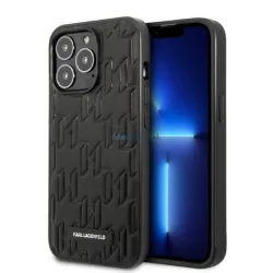   Karl Lagerfeld KLHCP13XMNMP1K iPhone 13 Pro Max 6,7" keménytok fekete Monogram Plaque tok