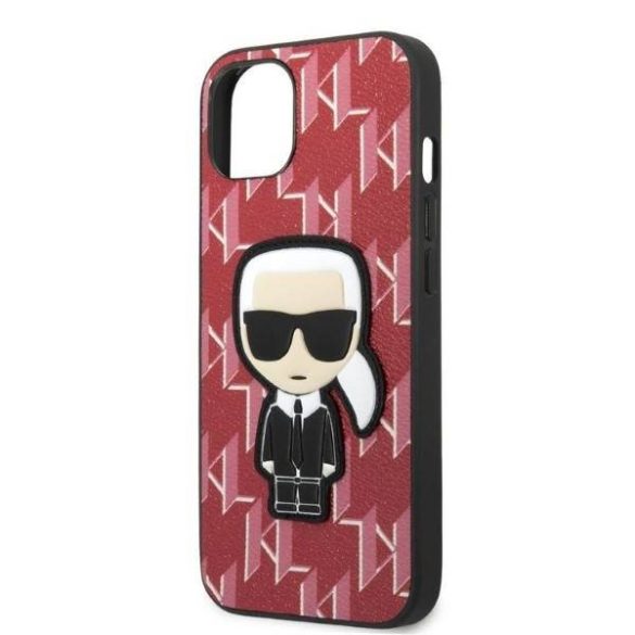 Karl Lagerfeld KLHCP13SPMNIKPI iPhone 13 mini 5,4" keménytok piros Monogram ikonikus Patch