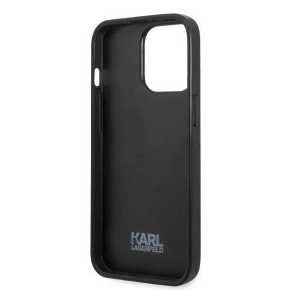 Karl Lagerfeld KLHCP13LPMNIKPI iPhone 13 Pro / 13 6,1" keménytok piros Monogram ikonikus Patch tok