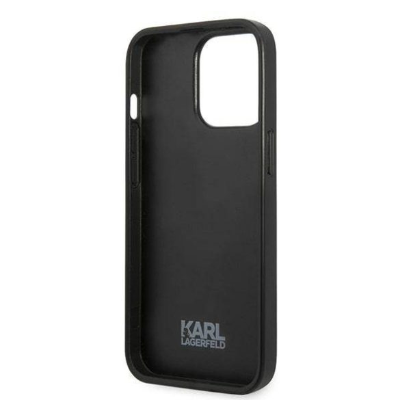 Karl Lagerfeld KLHCP13XPMNFIK1 iPhone 13 Pro Max 6,7" szürke Virág ikonikus Karl Lagerfeld tok