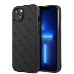   Karl Lagerfeld KLHCP13SPTLK iPhone 13 mini 5,4" keménytok fekete Perforált Allover tok