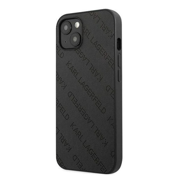 Karl Lagerfeld KLHCP13SPTLK iPhone 13 mini 5,4" keménytok fekete Perforált Allover tok