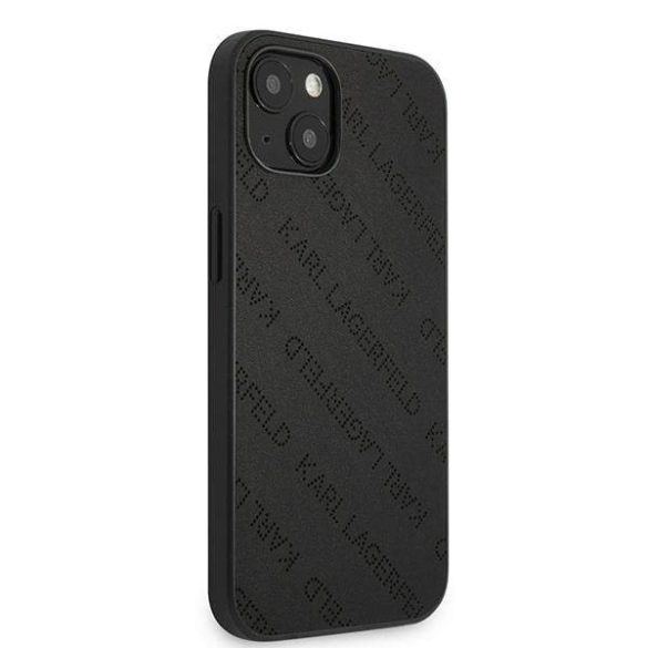 Karl Lagerfeld KLHCP13SPTLK iPhone 13 mini 5,4" keménytok fekete Perforált Allover tok