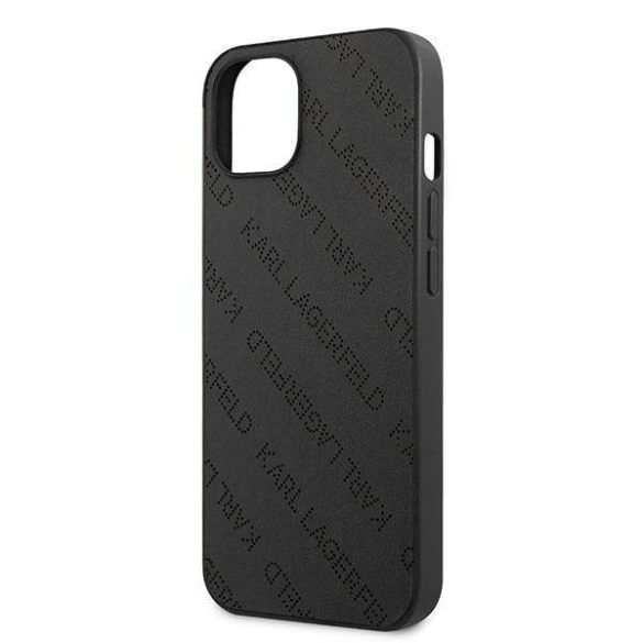 Karl Lagerfeld KLHCP13SPTLK iPhone 13 mini 5,4" keménytok fekete Perforált Allover tok