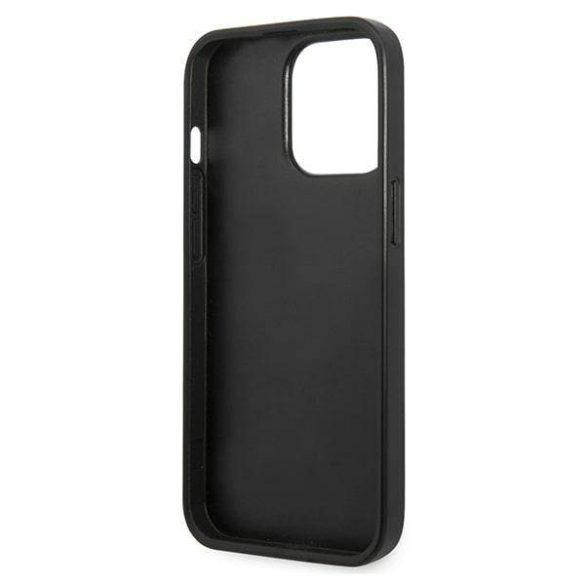 Karl Lagerfeld KLHCP13LPTLK iPhone 13 Pro / 13 6,1" keménytok fekete Perforált Allover tok