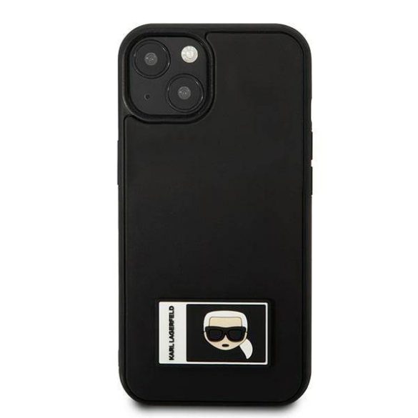 Karl Lagerfeld KLHCP13S3DKPK iPhone 13 mini 5,4" fekete keménytok ikonikus Patch