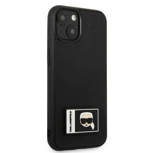 Karl Lagerfeld KLHCP13S3DKPK iPhone 13 mini 5,4" fekete keménytok ikonikus Patch