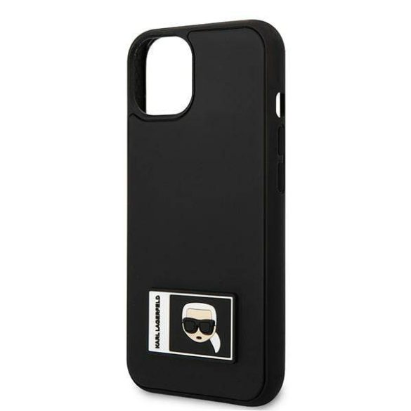 Karl Lagerfeld KLHCP13S3DKPK iPhone 13 mini 5,4" fekete keménytok ikonikus Patch