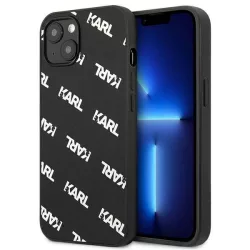   Karl Lagerfeld KLHCP13SPULMBK3 iPhone 13 mini 5,4" keménytok fekete Allover tok