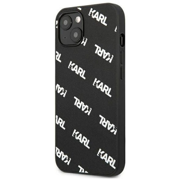 Karl Lagerfeld KLHCP13SPULMBK3 iPhone 13 mini 5,4" keménytok fekete Allover tok