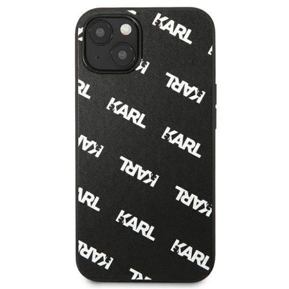 Karl Lagerfeld KLHCP13SPULMBK3 iPhone 13 mini 5,4" keménytok fekete Allover tok