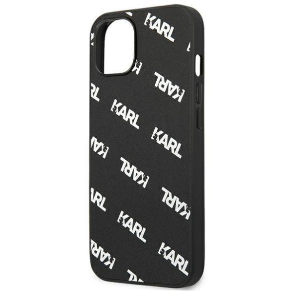 Karl Lagerfeld KLHCP13SPULMBK3 iPhone 13 mini 5,4" keménytok fekete Allover tok