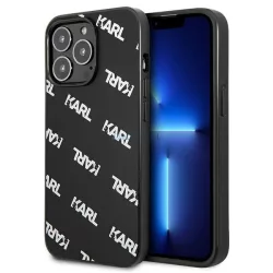   Karl Lagerfeld KLHCP13LPULMBK3 iPhone 13 Pro / 13 6,1" keménytok fekete Allover tok