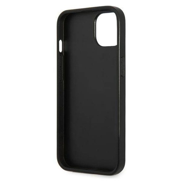 Karl Lagerfeld KLHCP13MCANCNK iPhone 13 / 14 / 15 6,1" keménytok fekete Karlimals kártyatartóval