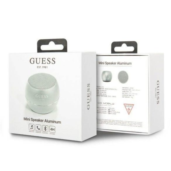 Guess Bluetooth hangszóró mini szürke