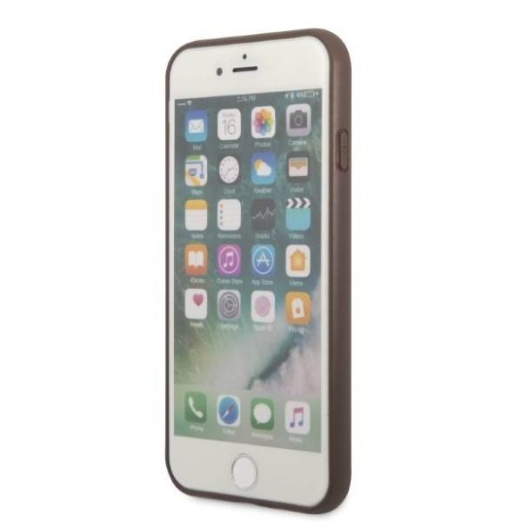 Guess GUHCI84GMGBR iPhone 7/8/SE 2020/2022 barna 4G nagy fém logós keménytok