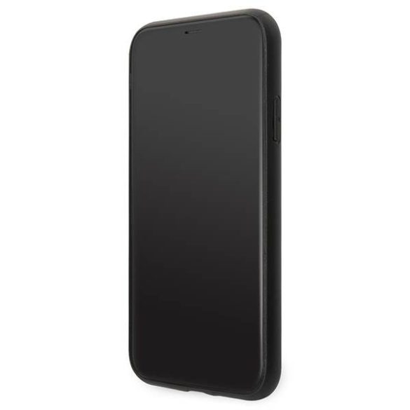 Karl Lagerfeld KLHCN58SAKICKCBK iPhone 11 Pro 5,8" fekete keménytok Saffiano Karl&Choupette fej