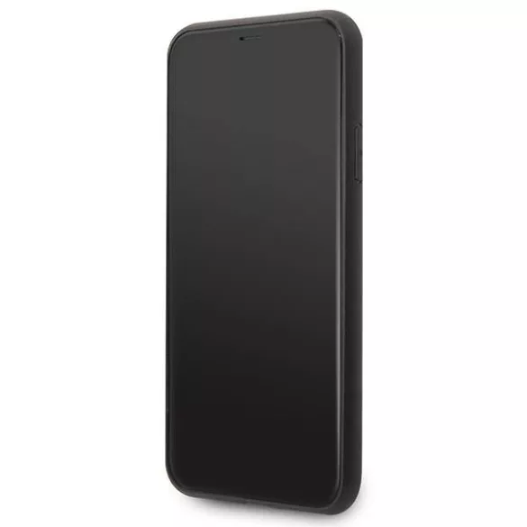 Karl Lagerfeld KLHCN65SAKICKCBK iPhone 11 Pro Max 6,5" fekete keménytok Saffiano Karl&Choupette fej