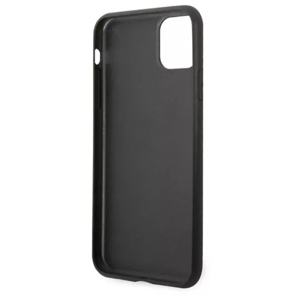 Karl Lagerfeld KLHCN65SAKICKCBK iPhone 11 Pro Max 6,5" fekete keménytok Saffiano Karl&Choupette fej