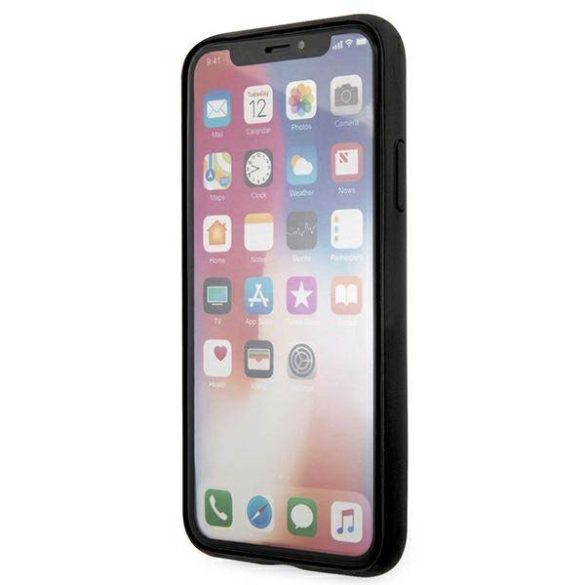 Guess GUHCI65G4GFBR iPhone Xs Max barna 4G fém arany logós keménytok