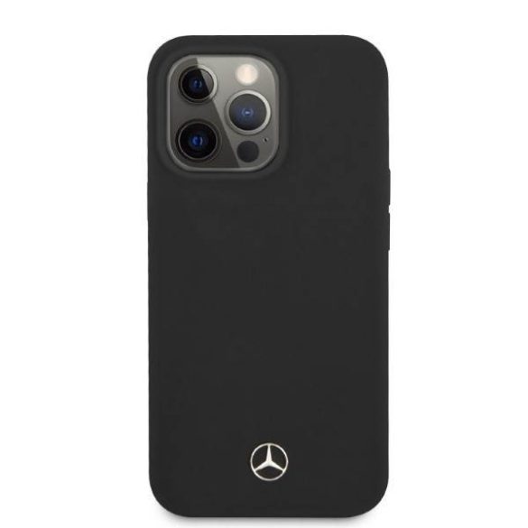 Mercedes MEHMP13LSILBK iPhone 13 Pro / 13 6,1" fekete szilikon Magsafe keménytok