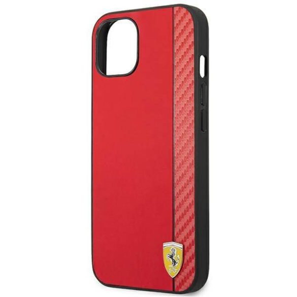 Ferrari FEHCP14SAXRE iPhone 14 / 15 / 13 6.1" piros keménytok Carbon