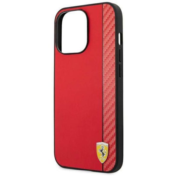 Ferrari FEHCP14LAXRE iPhone 14 Pro 6,1" piros Carbon keménytok