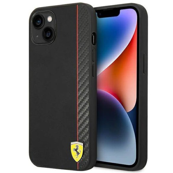 Ferrari FEHCP14MAXBK iPhone 14 Plus / 15 Plus 6.7" fekete keménytok Carbon