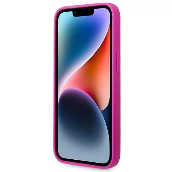 Guess GUHCP14MSLSMF iPhone 14 Plus 6.7" fukszia keménytok Szilikon Vintage arany logó