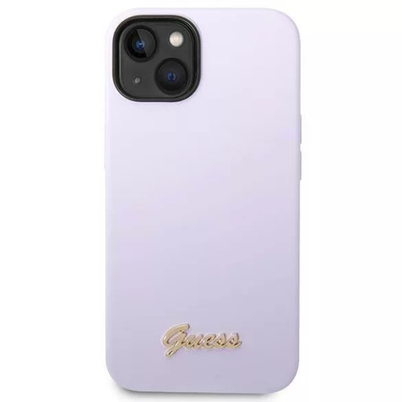 Guess GUHCP14MSLSMU iPhone 14 Plus 6.7" lila keménytok Szilikon Vintage arany logó